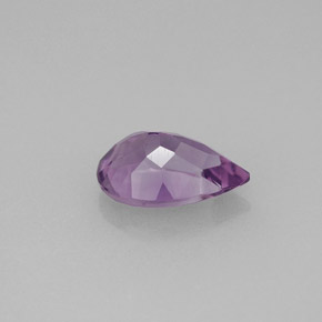Améthyste violet naturelle en forme de poire, 1,14 ct, VS