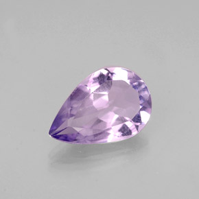 Améthyste violet naturelle en forme de poire, 0,92 ct, VS