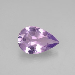 Améthyste violet naturelle en forme de poire, 0,92 ct, VS