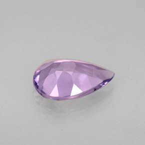 Améthyste violet naturelle en forme de poire, 0,92 ct, VS