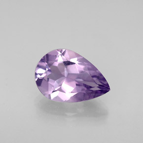 Améthyste violet naturelle en forme de poire, 1,06 ct, VVS-VS
