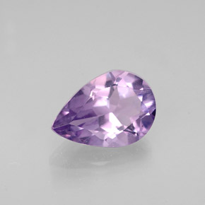 Améthyste violet naturelle en forme de poire, 1,06 ct, VVS-VS