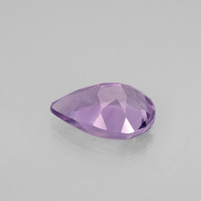 Améthyste violet naturelle en forme de poire, 1,06 ct, VVS-VS