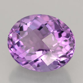 Améthyste violet naturelle coupe ovale, 7,83 ct, IF