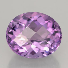Améthyste violet naturelle coupe ovale, 7,83 ct, IF