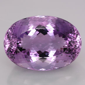 Améthyste violet naturelle coupe ovale, 109,15 ct, IF