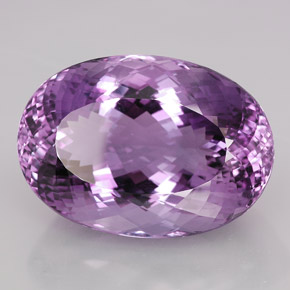 Améthyste violet naturelle coupe ovale, 109,15 ct, IF