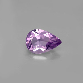 Améthyste violet naturelle en forme de poire, 1,18 ct, VS