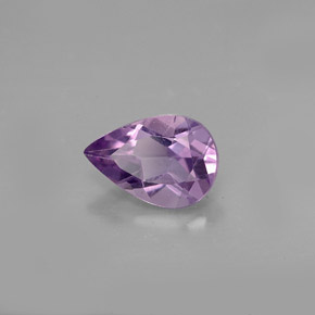 Améthyste violet naturelle en forme de poire, 1,18 ct, VS
