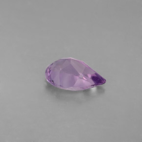 Améthyste violet naturelle en forme de poire, 1,18 ct, VS