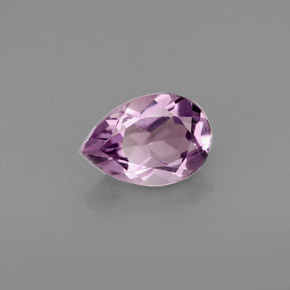 Améthyste violet naturelle en forme de poire, 0,93 ct, VS
