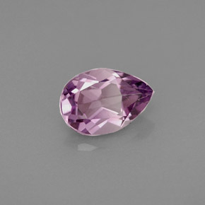 Améthyste violet naturelle en forme de poire, 0,93 ct, VS