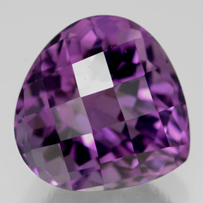 Améthyste violet naturelle en forme de poire, 7,21 ct, VVS-VS