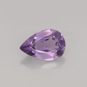 Améthyste Violet naturelle En forme de poire, 1.19 ct, VVS-VS