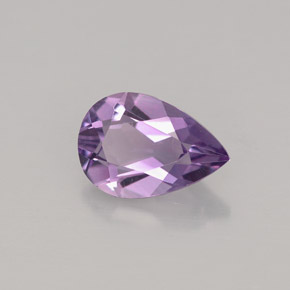 Améthyste Violet naturelle En forme de poire, 1.19 ct, VVS-VS