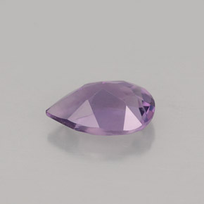 Améthyste Violet naturelle En forme de poire, 1.19 ct, VVS-VS