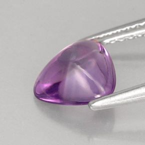 Améthyste violet naturelle trillion, 1,27 ct, transparent