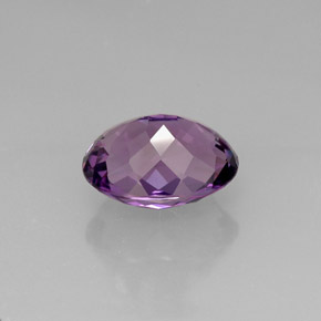 Améthyste violet naturelle coupe ovale, 10,58 ct, VVS-VS
