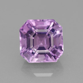 Améthyste violet naturelle taille émeraude, 2,69 ct, VVS-VS