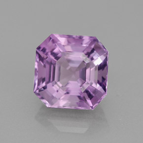 Améthyste violet naturelle taille émeraude, 2,69 ct, VVS-VS