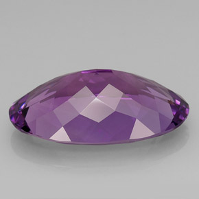 Améthyste violet naturelle coupe ovale, 33,67 ct, VVS