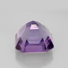 Améthyste violet naturelle taille émeraude, 5,77 ct, VVS