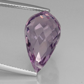 Améthyste violet naturelle briolette, 11,27 ct, VVS