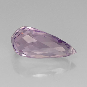 Améthyste violet naturelle briolette, 7,80 ct, VVS