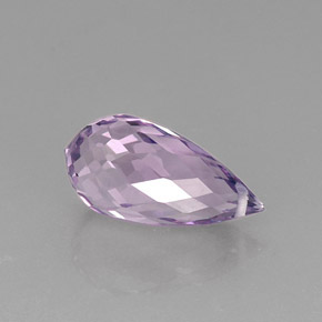 Améthyste violet naturelle briolette, 8,21 ct, VVS