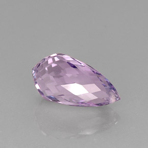 Améthyste violet naturelle briolette, 8,07 ct, VVS