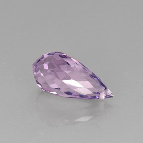 Améthyste violet naturelle briolette, 6,14 ct, VVS
