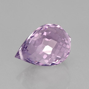 Améthyste violet naturelle briolette, 8,53 ct, VVS