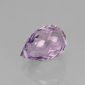 Améthyste violet naturelle briolette, 6,16 ct, VVS