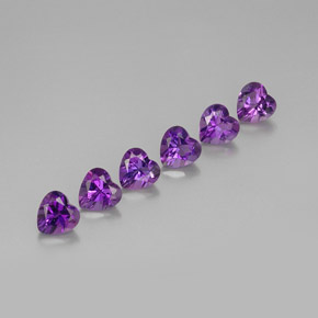 Achetez naturel ct violet améthyste gems, forme de coeur, en provenance uruguay chez gemselect. en stock, livraison internationale!