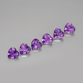 Achetez naturel ct violet améthyste gems, forme de coeur, en provenance uruguay chez gemselect. en stock, livraison internationale!