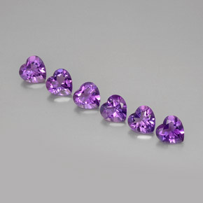 Achetez naturel ct violet améthyste gems, forme de coeur, en provenance uruguay chez gemselect. en stock, livraison internationale!