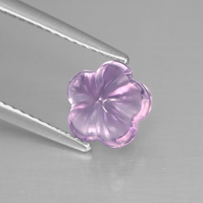 Améthyste Violet naturelle Taille Fleur, 1.57 ct, Transparent