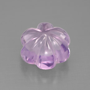 Améthyste violet naturelle taille fleur, 3,04 ct, transparent
