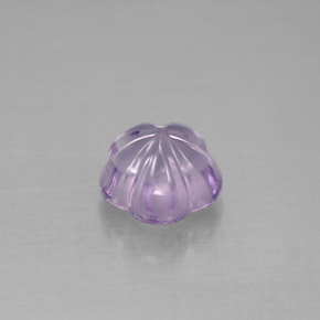 Améthyste violet naturelle taille fleur, 1,53 ct, transparent