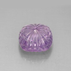 Améthyste violet naturelle taille fleur, 4,20 ct, transparent