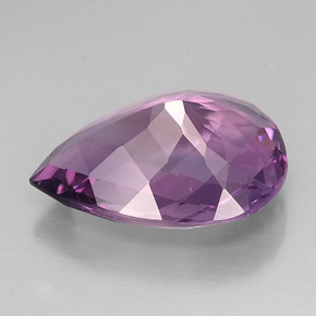 Améthyste violet naturelle en forme de poire, 19,04 ct, VVS