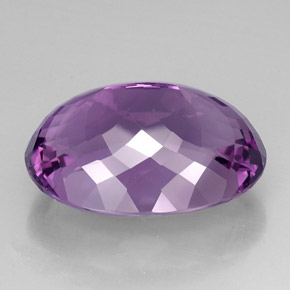 Améthyste violet naturelle coupe ovale, 43,53 ct, VVS