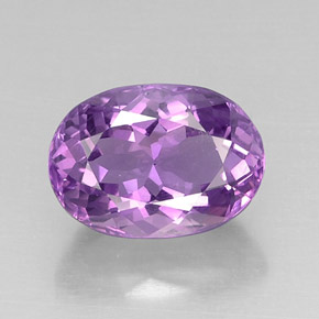 Améthyste violet naturelle coupe ovale, 7,93 ct, VVS-VS