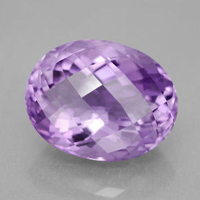 Améthyste Violet naturelle Coupe ovale, 7.54 ct, IF