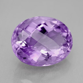 Améthyste Violet naturelle Coupe ovale, 7.54 ct, IF