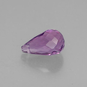 Améthyste Violet naturelle Briolette, 1.43 ct, VVS-VS