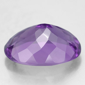 Améthyste Violet naturelle Coupe ovale, 5.37 ct, VVS