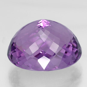 Améthyste violet naturelle coupe ovale, 37,95 ct, VVS