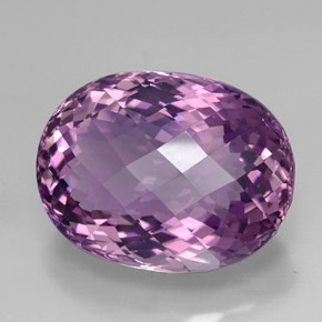 Améthyste violet naturelle coupe ovale, 44,58 ct, IF