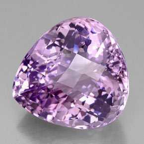 Améthyste violet naturelle en forme de poire, 53,61 ct, IF